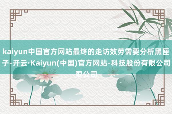 kaiyun中国官方网站最终的走访效劳需要分析黑匣子-开云·Kaiyun(中国)官方网站-科技股份有限公司